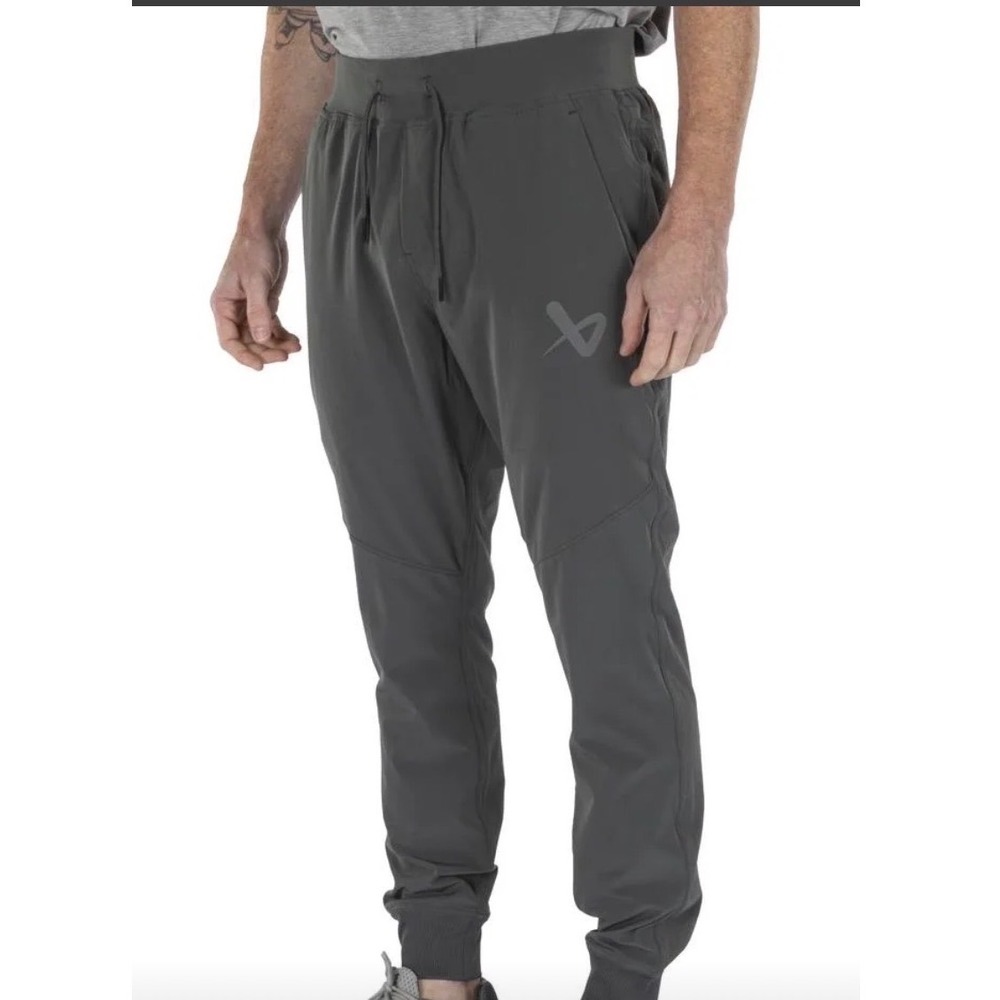 Bauer FLC XXL Black Training Joggers Athletic Hockey Off-Ice Pants Drawstring